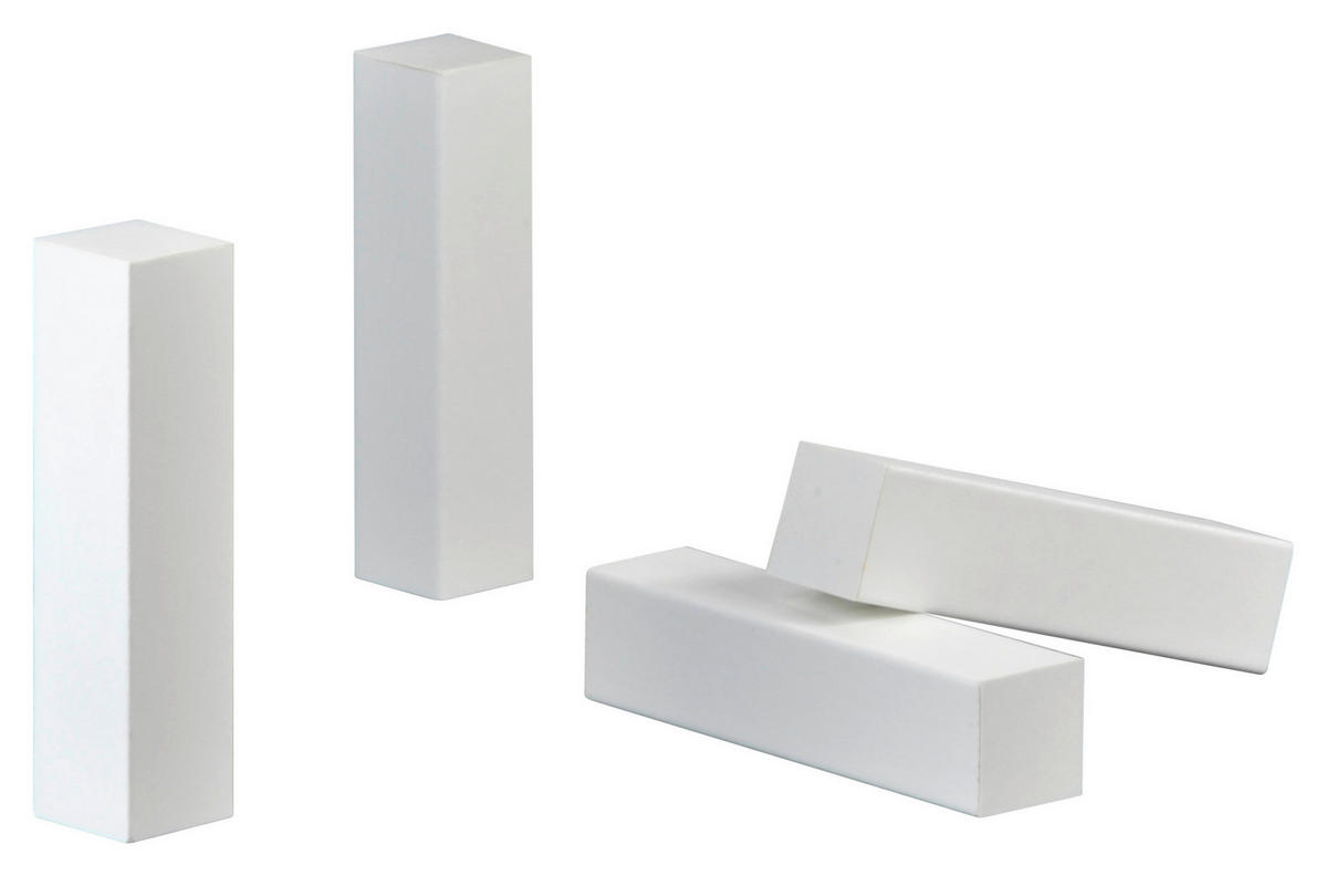 Eckstäbchen weiß L/B/H: ca. 1,9x1,9x8 cm Eckstäbchen 80mm 0026 weiß - weiß (1,90/1,90/8,00cm)
