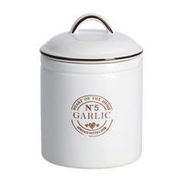 Zeller Vorratsdose Garlic weiß Keramik B/H: ca. 12x17,5 cm Garlic - weiß (12,00/17,50cm) - Zeller