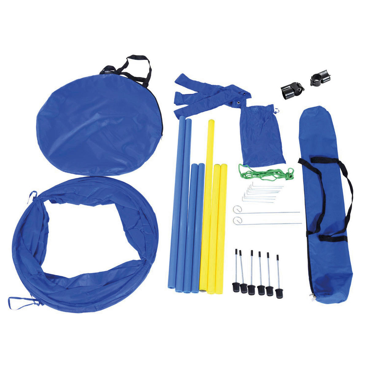 PawHut Agilityset für den Hund Hund_Agilityset - blau/gelb - PawHut