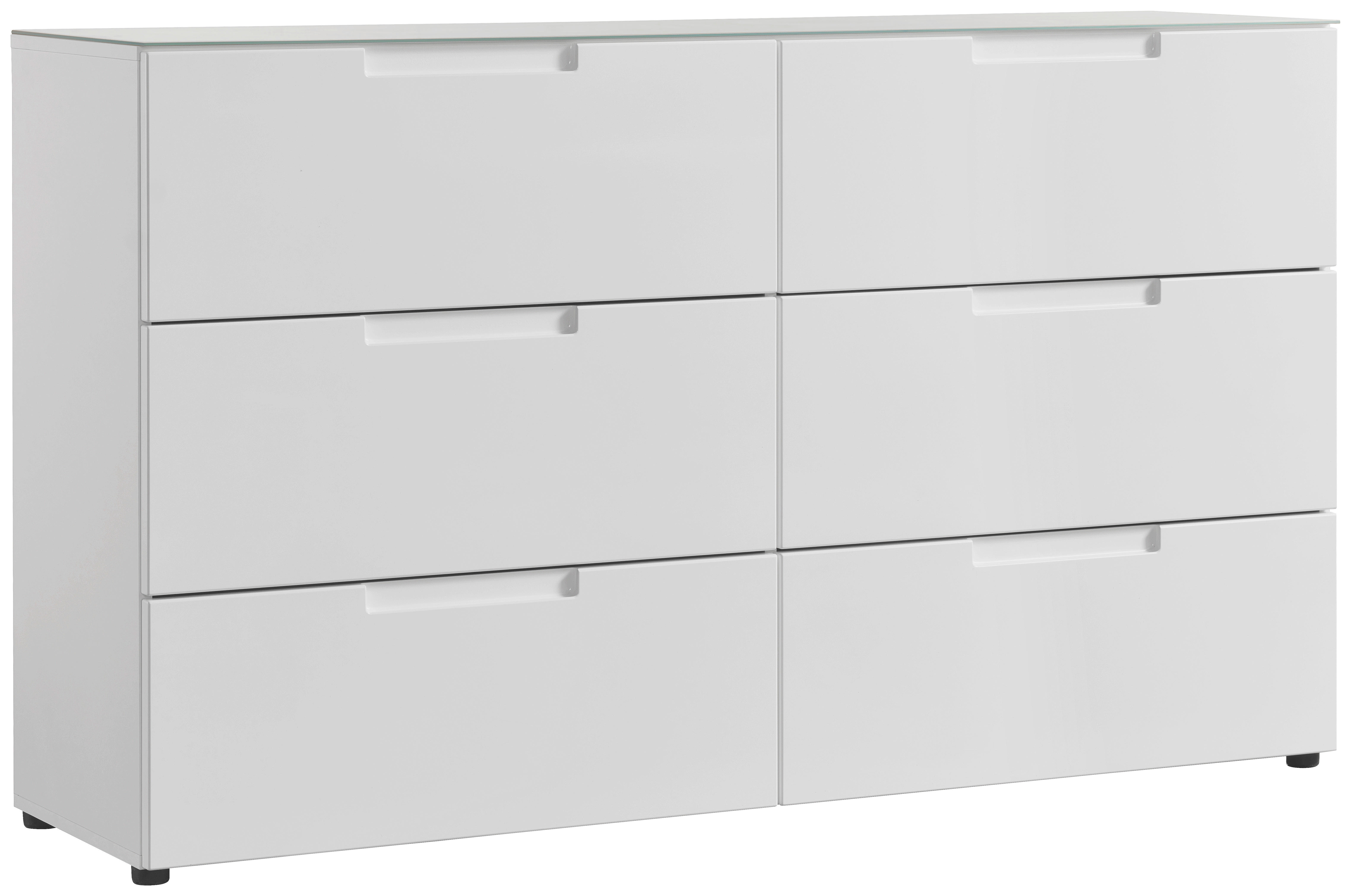 Schubkastenkommode Mailand B/H/T: ca. 150x89x40 cm Mailand - weiß (150,00/89,00/40,00cm)