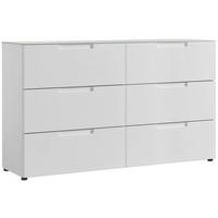 Schubkastenkommode Mailand B/H/T: ca. 150x89x40 cm Mailand - weiß (150,00/89,00/40,00cm)