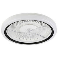 Lamkur LED-Deckenventilator FALCO 49908 schwarz weiß H/L: ca. 17x50 cm max. 40 W Falco - weiß/schwarz (50,00cm) - Lamkur