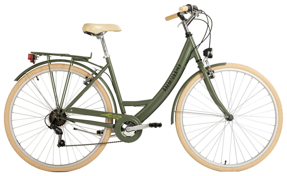 DaCapo City-Bike Toscana TOSCANA 28 Zoll Rahmenhöhe 48 cm 6 Gänge grün grün ca. 28 Zoll Toscana - grün - DaCapo