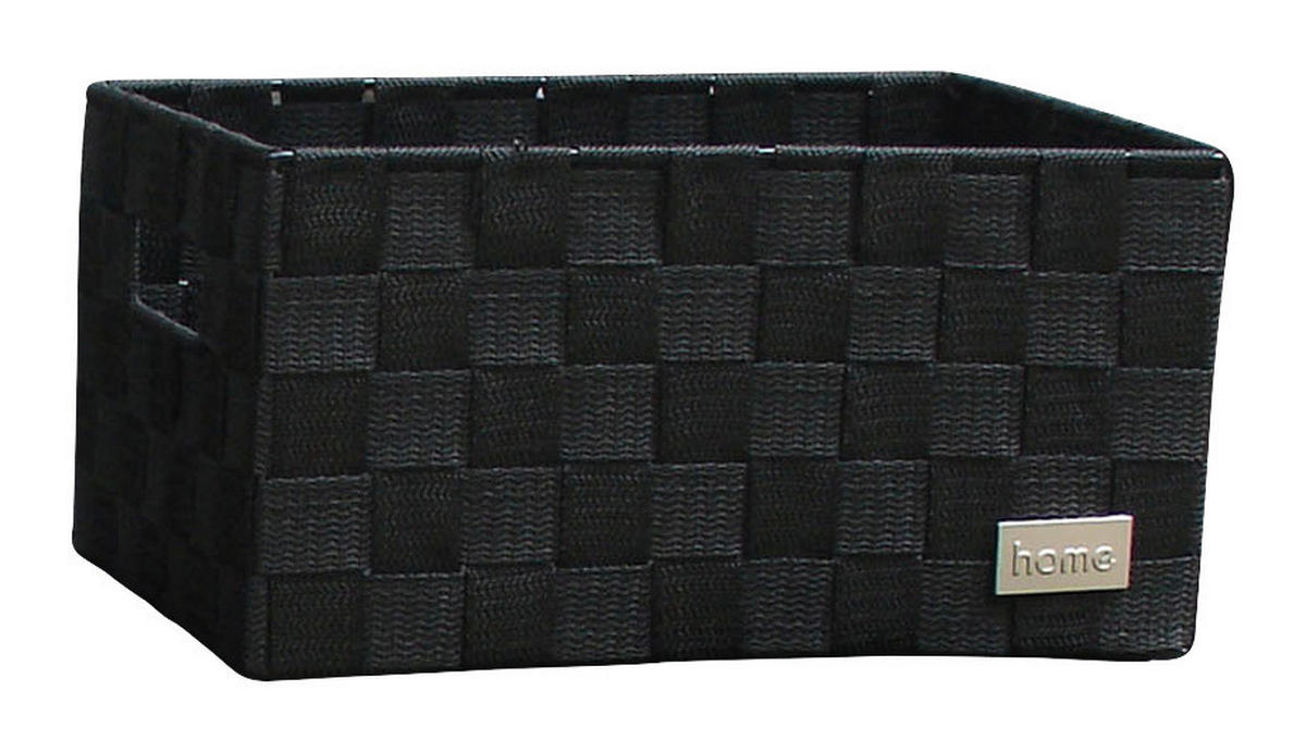 POCOline Aufbewahrungskorb schwarz Nylon B/H/L: ca. 16x21x31 cm Korb_Nina_M schwarz - schwarz (31,00/16,00/21,00cm) - POCOline