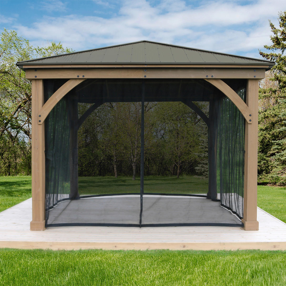 Westmann Pavillon-Moskitonetz Devon schwarz Kunststoff Devon - schwarz - Westmann