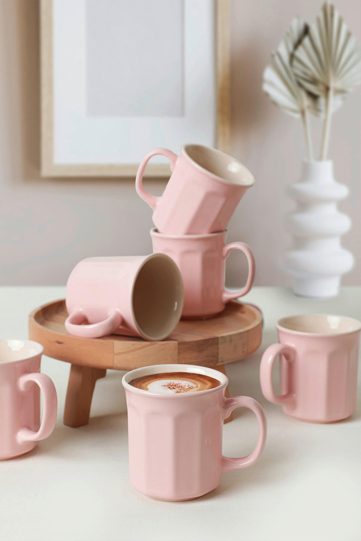 Thumbnail - HermiaConcept Kaffeebecher 6-tlg. rosa Keramik 6 tlg.