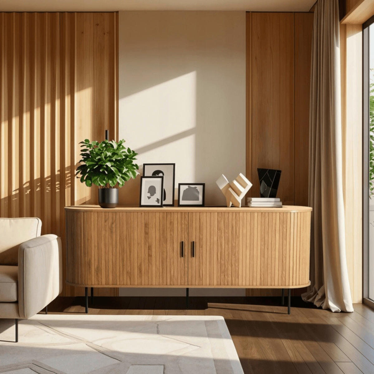 Kommode SELVA Eiche Sonoma Nachbildung B/H/T: ca. 180x76x40 cm SELVA - Eiche (180,00/76,00/40,00cm) - WIPMEB