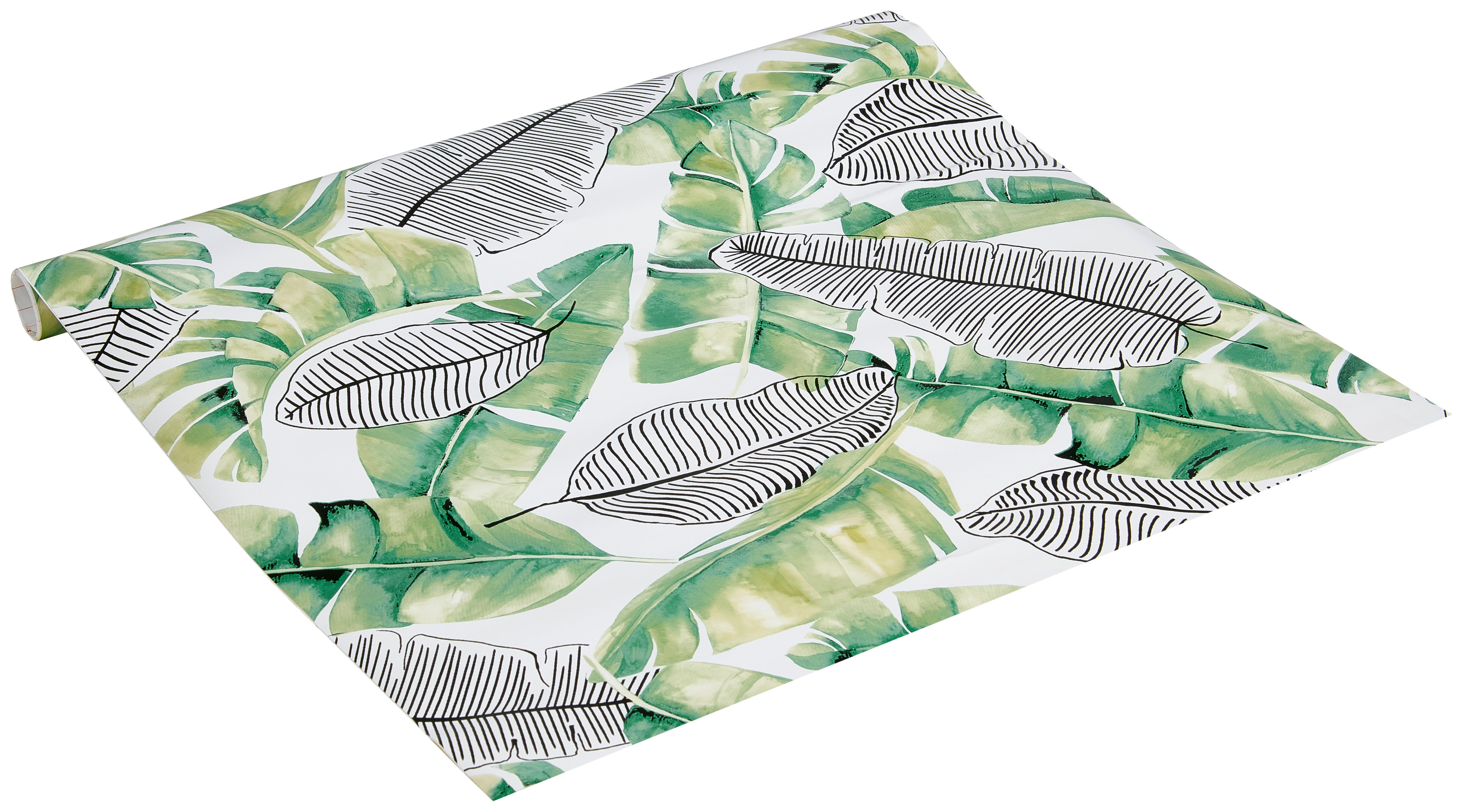 d-c-fix Klebefolie Blätter grün weiß B/L: ca. 45x200 cm Klebefolie_d-c-fix_F3460701 - weiß/grün (45,00/200,00cm) - d-c-fix