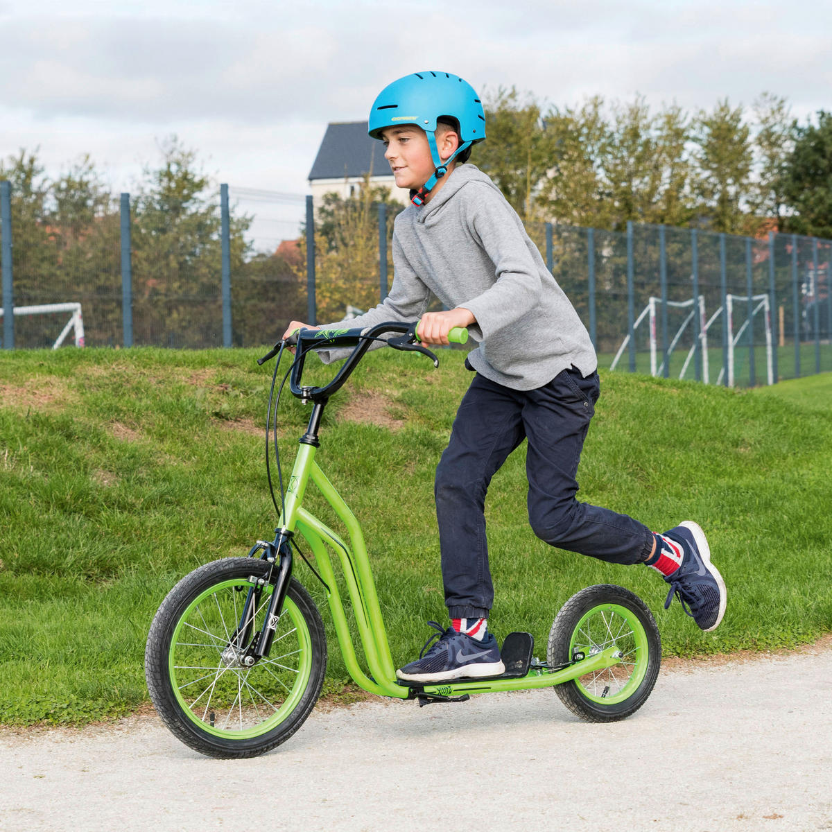 Xootz Tretroller BMX Scooter grün B/H/L: ca. 64x84x123 cm BMX Scooter - grün (123,00/64,00/84,00cm) - Xootz