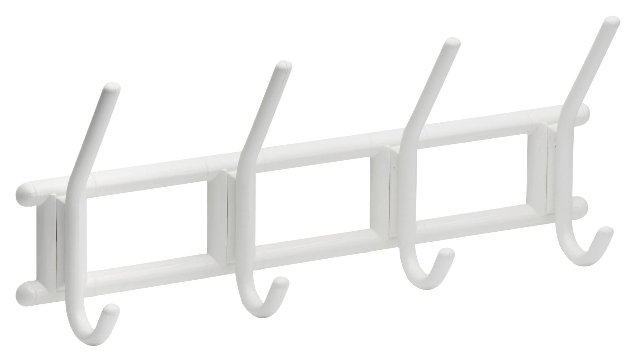 METAFRANC Garderobenleiste L: ca. 14 cm Garderobenleiste 4 Haken - (14,00cm) - METAFRANC