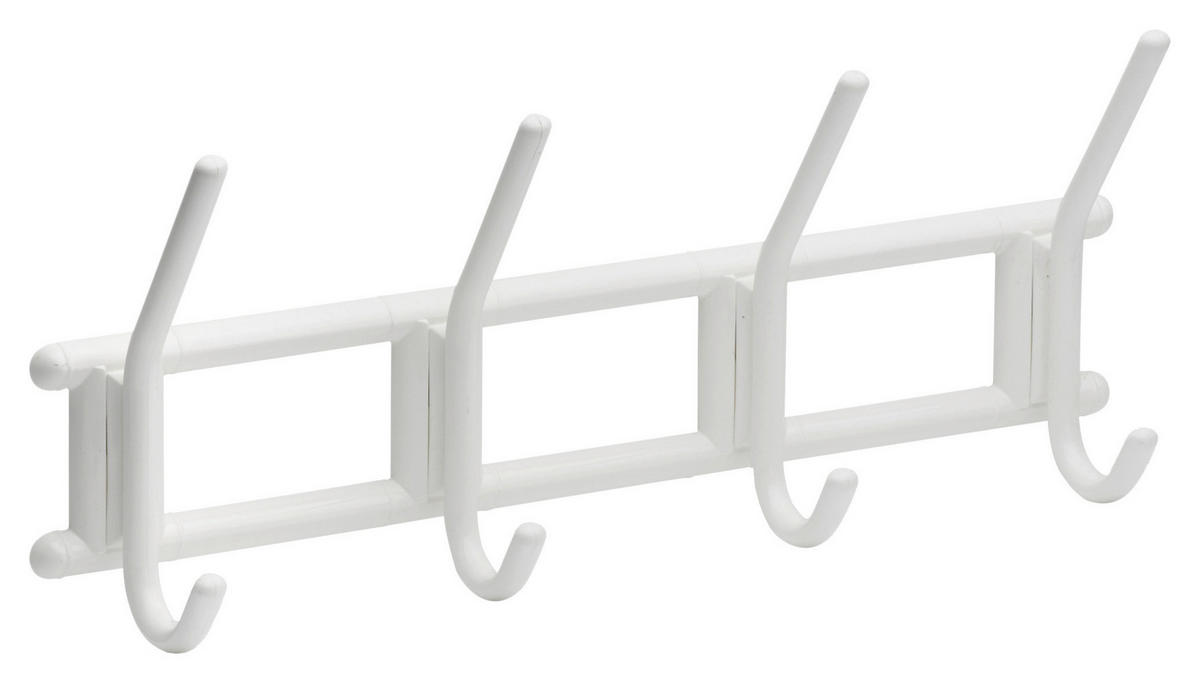 METAFRANC Garderobenleiste L: ca. 14 cm Garderobenleiste 4 Haken - (14,00cm) - METAFRANC