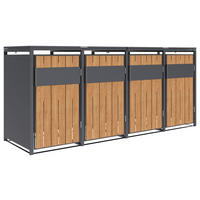 Westmann Mülltonnenbox Varius Holzoptik B/H/L: ca. 265x116x80 cm Varius - Holzoptik (80,00/265,00/116,00cm) - Westmann