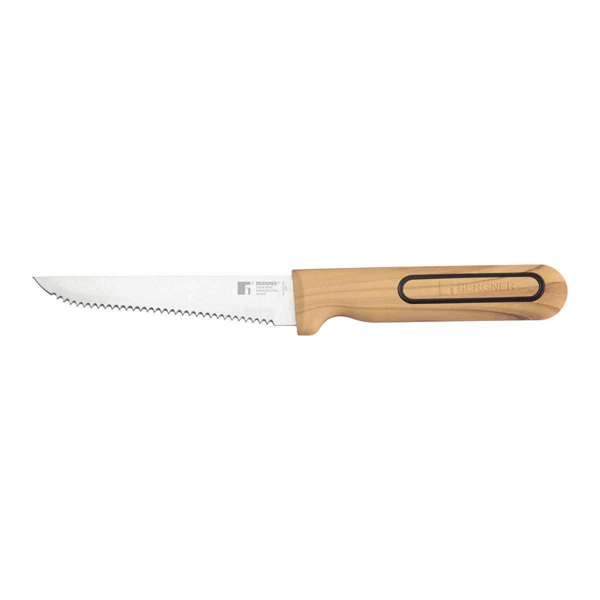 BERGNER Steakmesser-Set CHARCOAL silber Edelstahl B/H/L: ca. 17x2,8x25 cm CHARCOAL - silber (25,00/17,00/2,80cm) - BERGNER