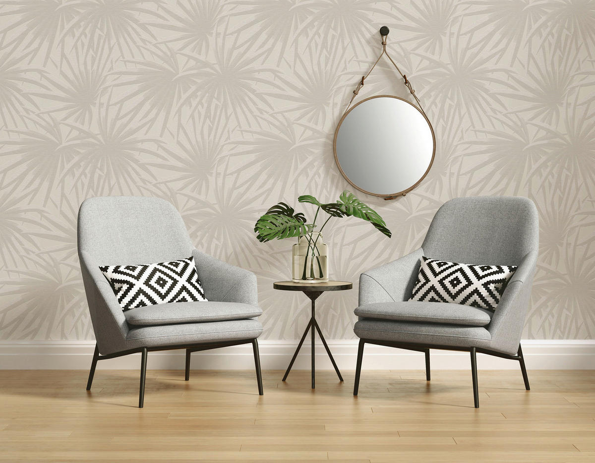 A.S.Creation Vliestapete hellgrau B/H/D: ca. 53x1005x10 cm Vliestapete - hellgrau (10,00/1005,00cm) - A.S.Creation