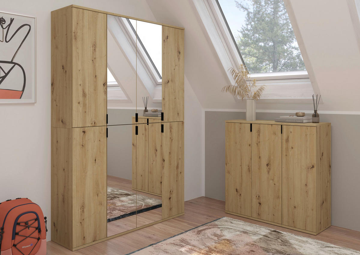 Badhochschrank PROJEKT Eiche Artisan Nachbildung B/H/T: ca. 30x193x34 cm PROJEKT - Eiche (30,00/193,00/34,00cm) - xonox.home