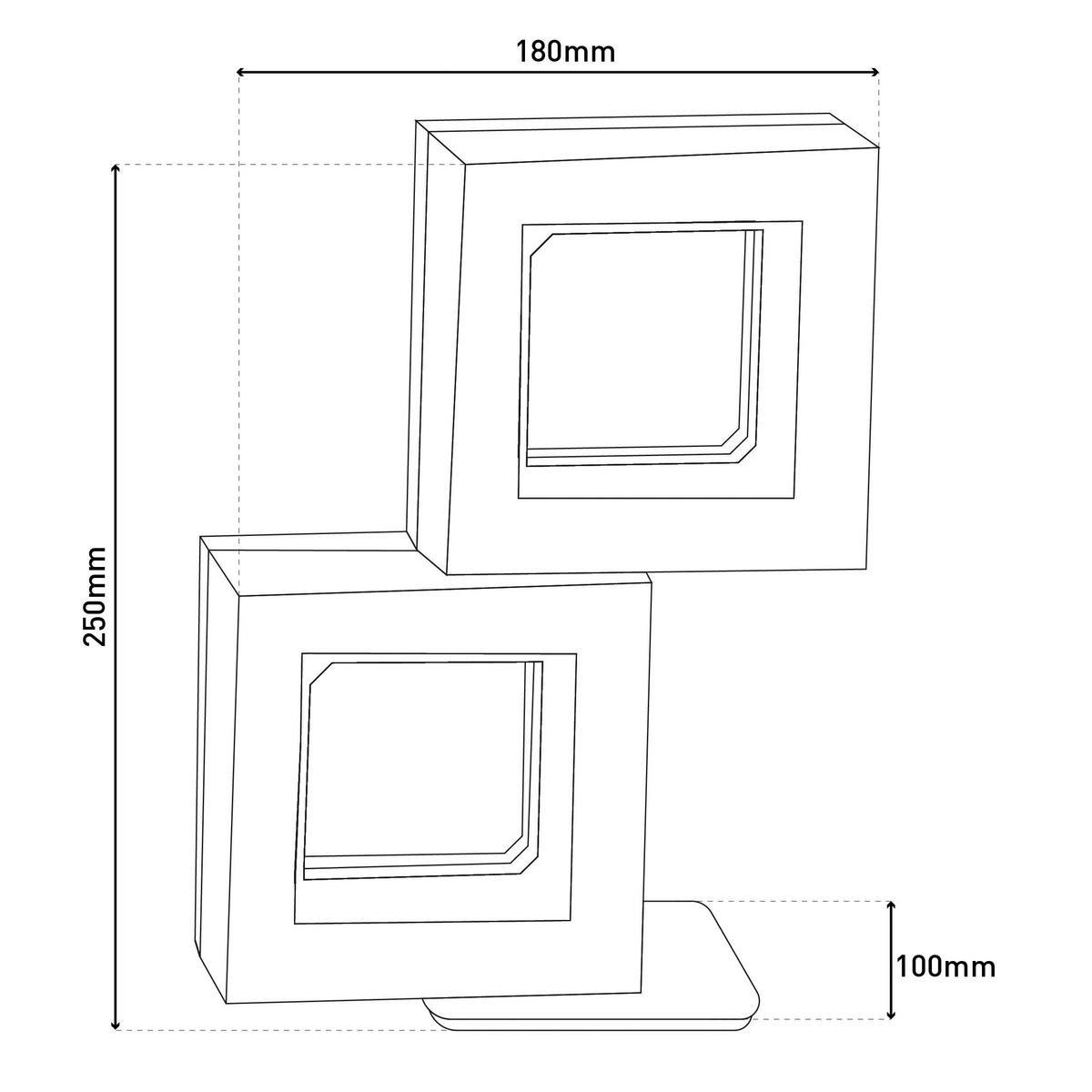 Näve Leuchten LED-Tischleuchte weiß Kunststoff Metall B/H/T: ca. 18x25x10 cm MOGGI - weiß (18,00/25,00/10,00cm) - Näve Leuchten