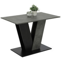 Esstisch Judith Beton B/H/T: ca. 110x76x70 cm Judith - Beton/schwarz (110,00/76,00/70,00cm)