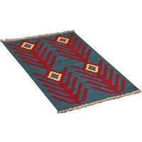 PersaTepp Teppich Kelim Gashgai blau B/H/L: ca. 62x1x91 cm Kelim Gashgai - blau (91,00/62,00/1,00cm) - PersaTepp