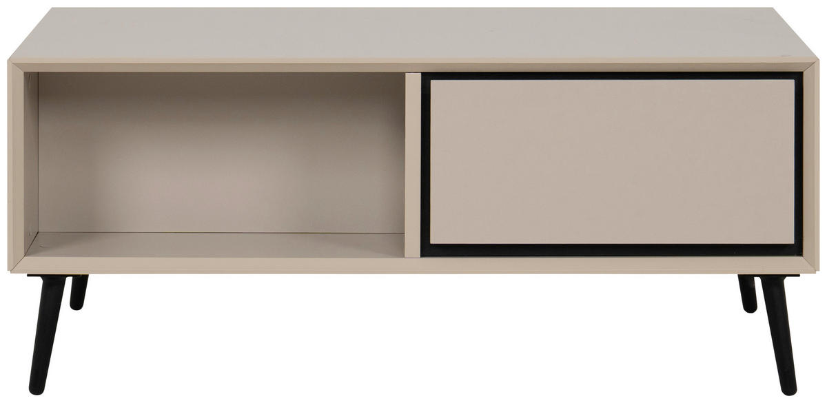 Couchtisch Arona sand schwarz B/H/T: ca. 94x40x55 cm Arona - sand/schwarz (94,00/40,00/55,00cm)