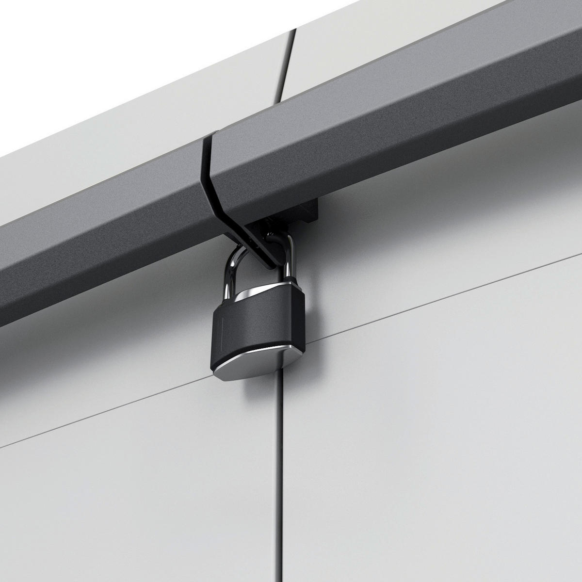 Keter Recyclingschrank Split Basic grau Kunststoff B/H/T: ca. 68x85x39 cm Split Basic - schwarz/grau (68,00/85,00/39,00cm) - Keter