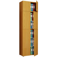 Büroschrank Lona buche Nachbildung weiß B/H/T: ca. 70x223x39 cm Lona - weiß/buche (70,00/223,00/39,00cm) - VCM Möbel