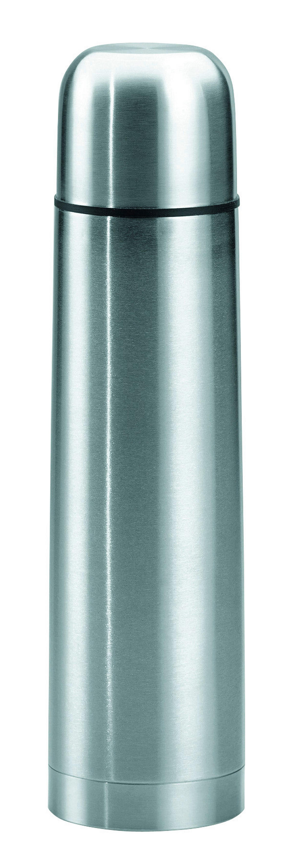 Axentia Isolierflasche silber Edelstahl B/H/L: ca. 7,5x22,5x7,5 cm Isolierflasche 0,5l - silber (7,50/7,50/22,50cm) - Axentia