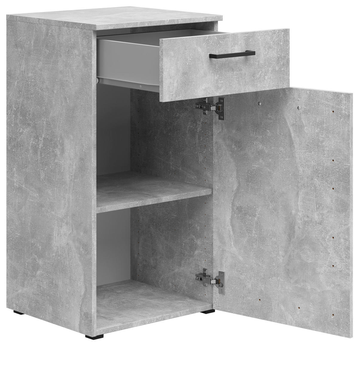 Kommode Multi-Stauraum Typ 13 Beton Optik B/H/T: ca. 45x83x40 cm Multi-Stauraum Typ 13 - Beton (45,00/83,00/40,00cm)