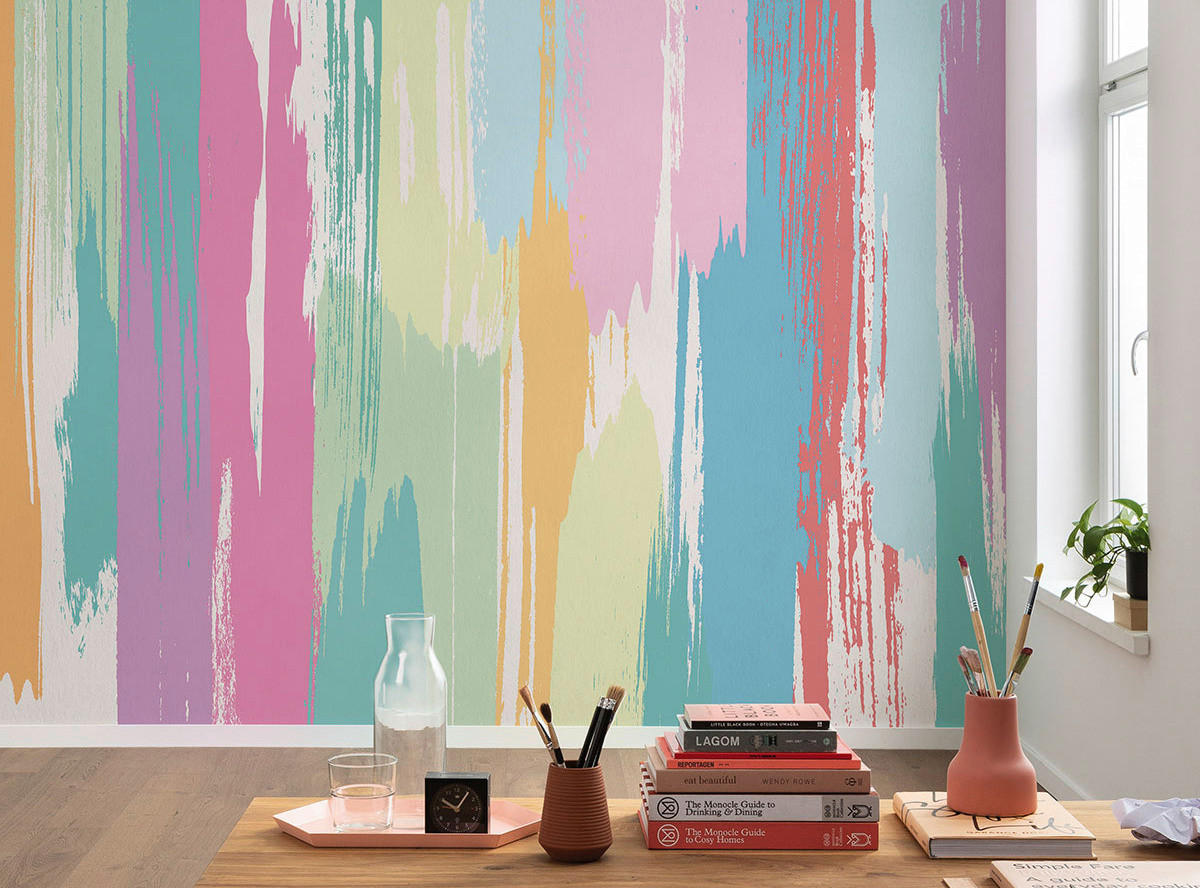 Komar Fototapete Colour Rain B/L: ca. 350x250 cm Colour Rain - (350,00/250,00cm) - Komar