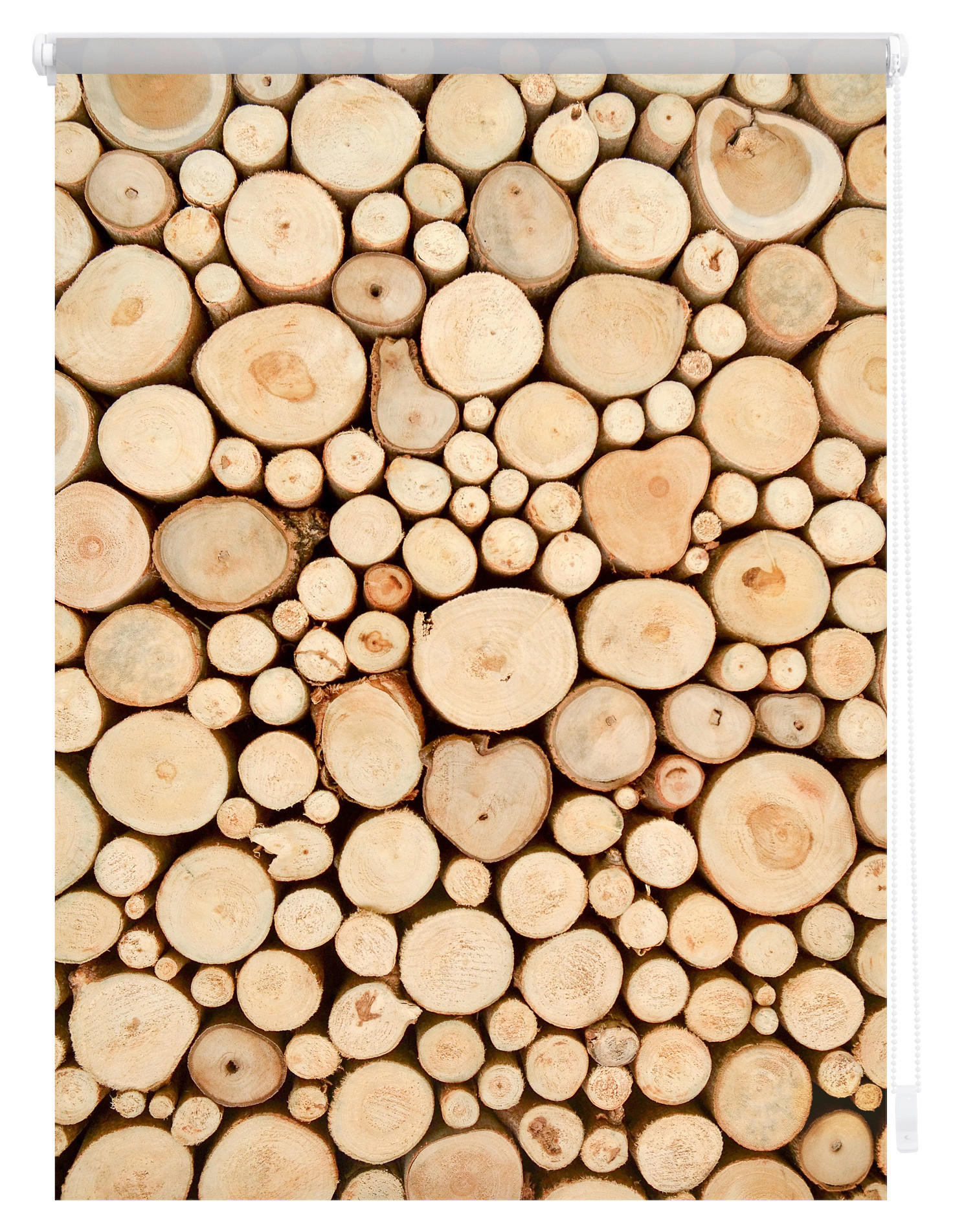 Thumbnail - Rollo Holzstapel braun B/L: ca. 60x150 cm