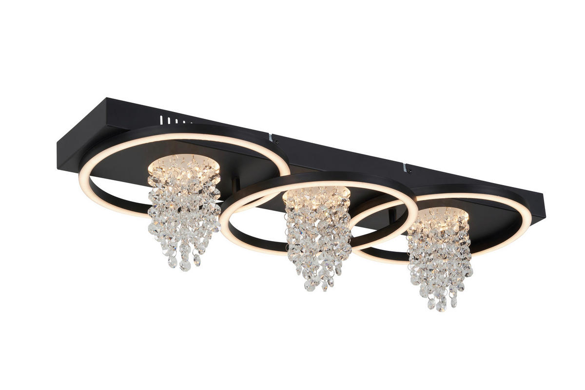 POCOline LED-Deckenleuchte mattschwarz Metall B/H/L: ca. 25x12x65 cm LED-Deckenleuchte_Till - mattschwarz (65,00/25,00/12,00cm) - POCOline