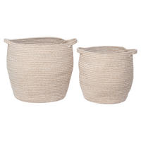 Housenordic Aufbewahrungskorb Lamas beige Baumwolle Lamas - beige - Housenordic
