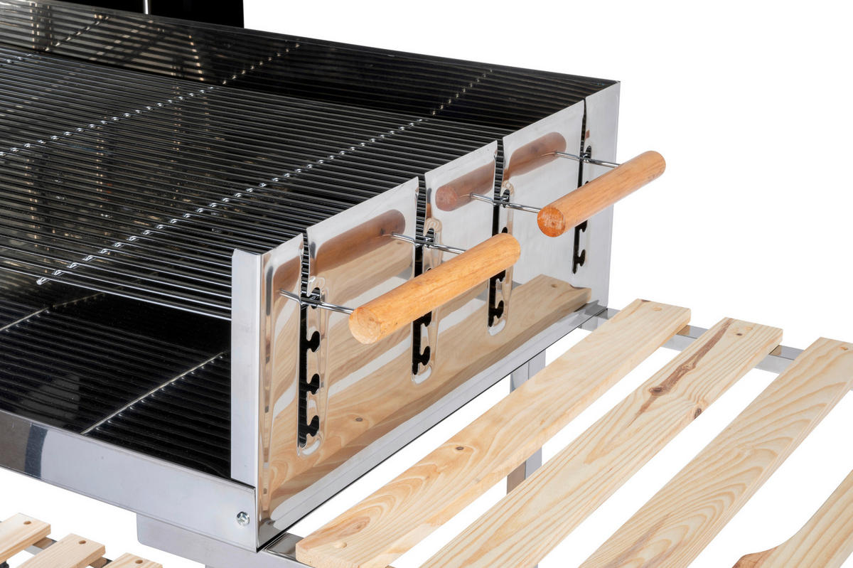 BBQ Collection Holzkohlegrill Edelstahl B/H/L: ca. 56x85x98 cm Holzkohlegrill_BBQ - Edelstahloptik (98,00/56,00/85,00cm) - BBQ Collection
