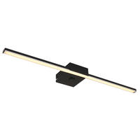 GLOBO LED-Wandleuchte Opal schwarz Metall Kunststoff B/H: ca. 61,5x3,7 cm JAIME - schwarz/Opal (61,50/3,70cm) - GLOBO