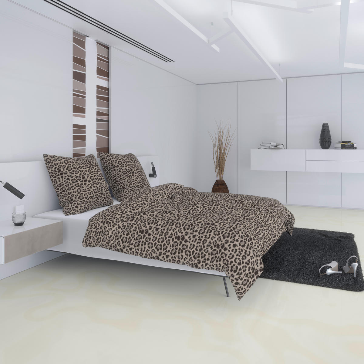 Baumwoll Bettwäsche Renforce Bettwäsche_Renforce_Leo - braun/beige (135,00/200,00cm)