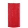 Rustic-Kerze rot B/H/L: ca. 6,8x13x6,8 cm Kerze_Rustic 130/68mm - rot (6,80/6,80/13,00cm)