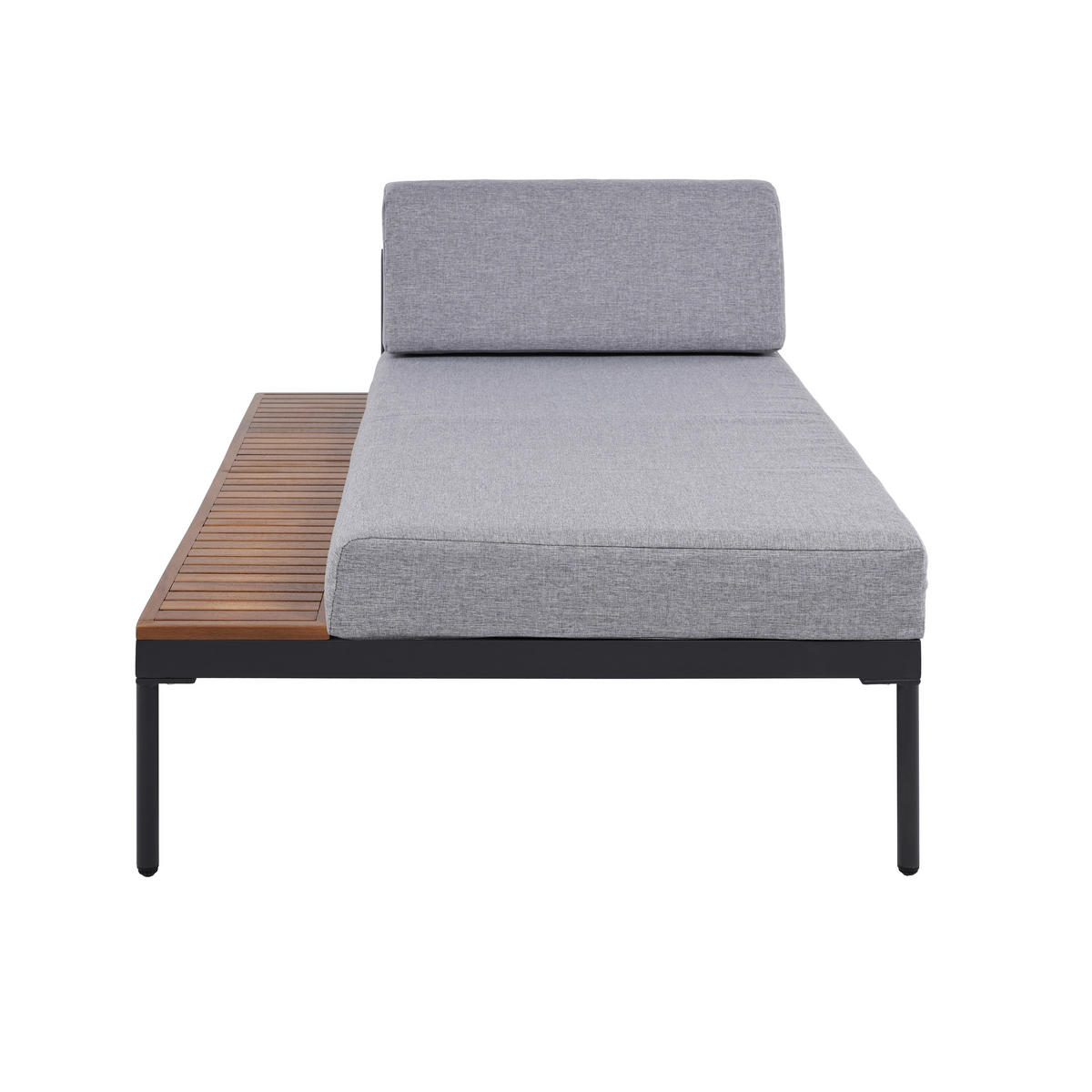Loungeset Bologna dunkelgrau Aluminium Bologna - natur/dunkelgrau