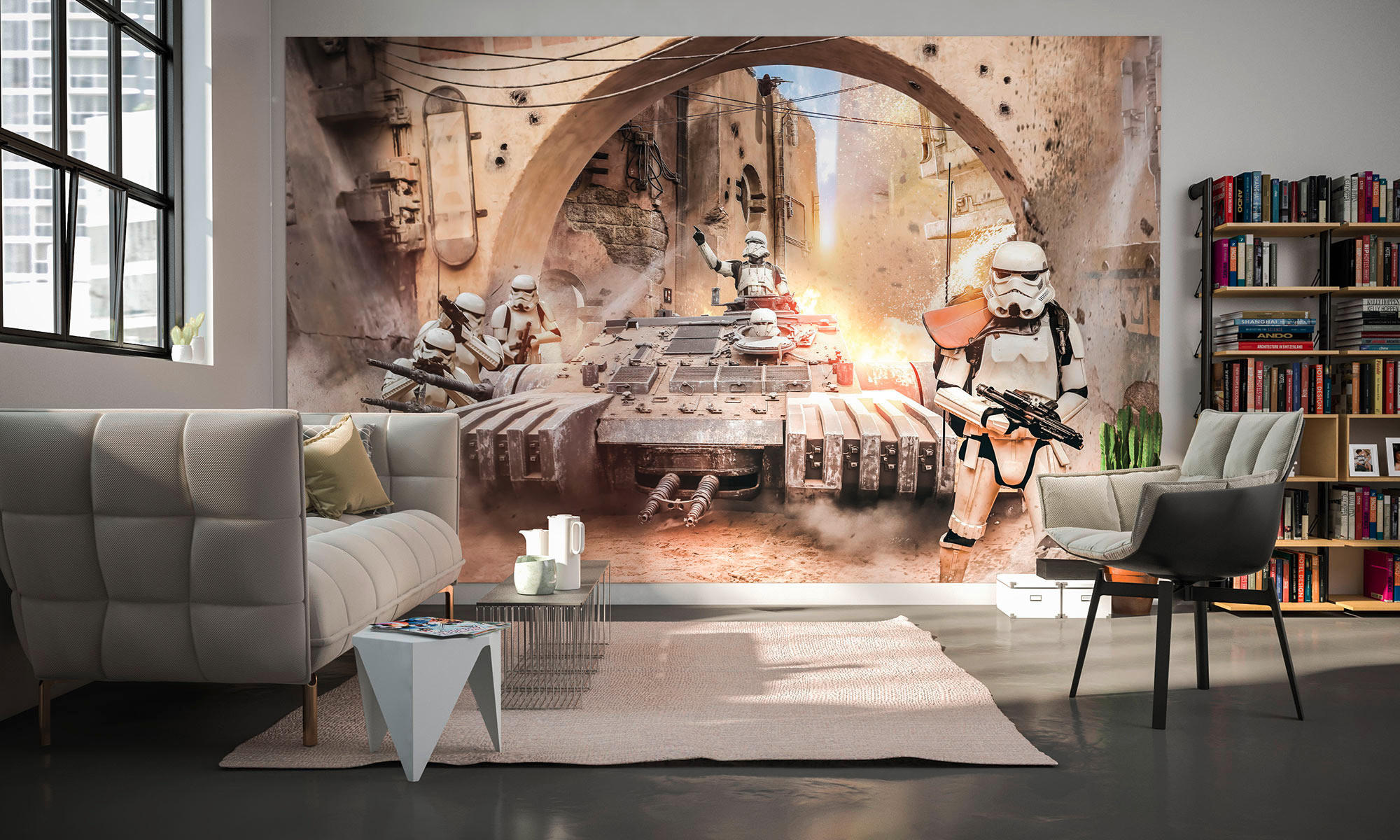 Komar Fototapete Star Wars Tanktrooper B/L: ca. 400x250 cm Star Wars Tanktrooper - (400,00/250,00cm) - Komar