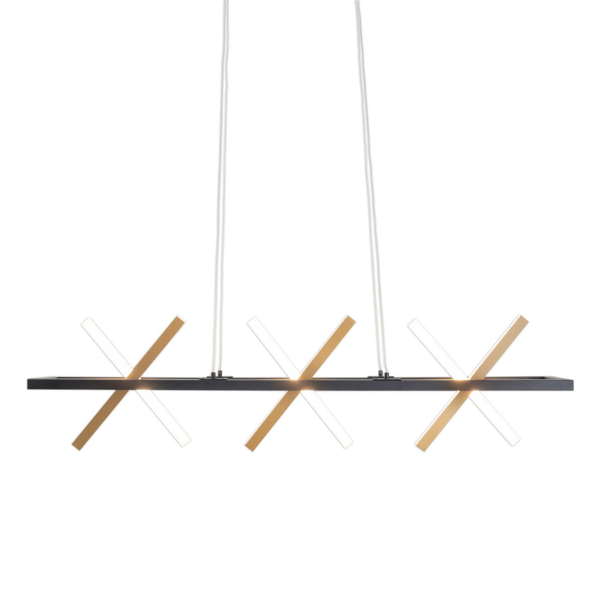 Näve Leuchten Pendelleuchte 7087058 gold Metall Kunststoff B/H/T: ca. 54x132x100 cm null 6 Brennstellen Cadice - gold (54,00/132,00/100,00cm) - Näve Leuchten