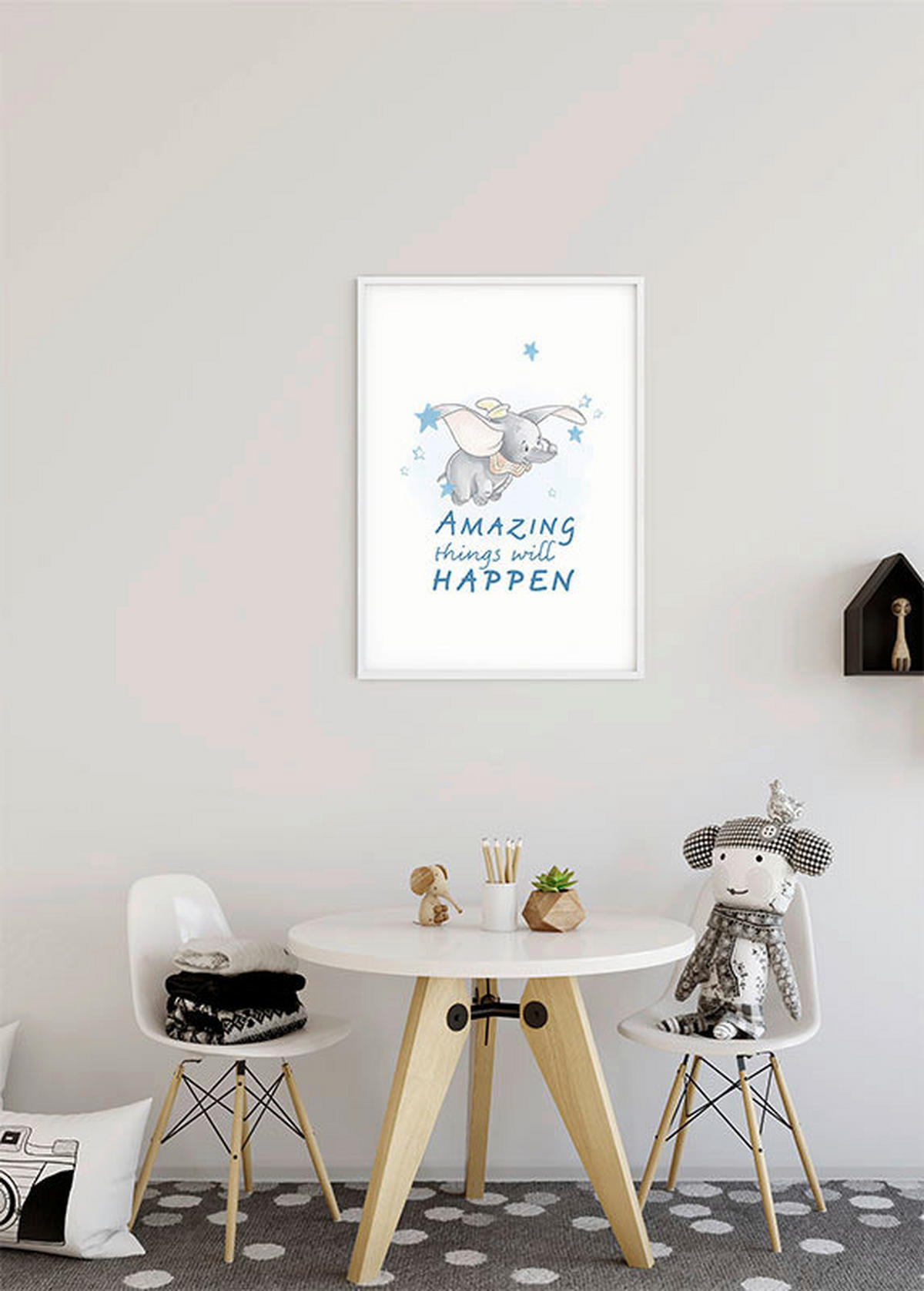 Komar Poster Dumbo Amazing Disney B/L: ca. 30x40 cm Dumbo Amazing - (30,00/40,00cm) - Komar