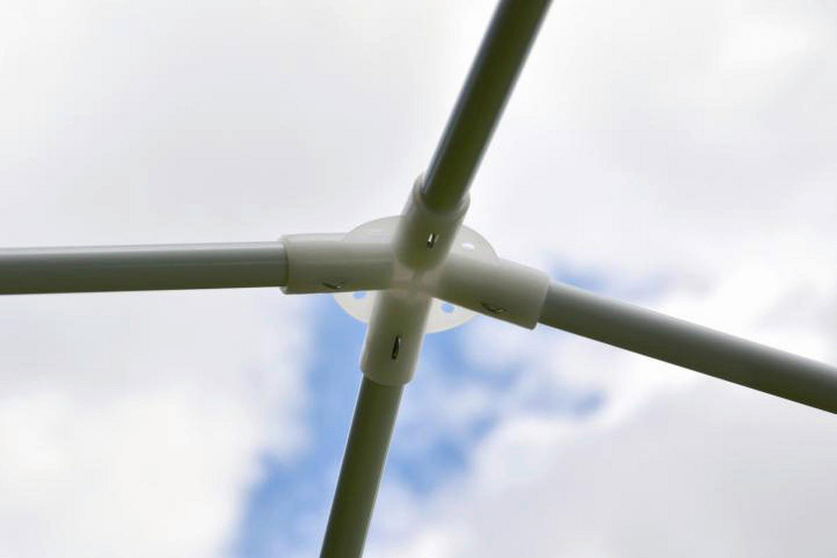 VCM Pavillon grün Stahlrohr B/H/L: ca. 300x197x300 cm Pavillon_3x3m grün - grün (300,00/300,00/197,00cm) - VCM