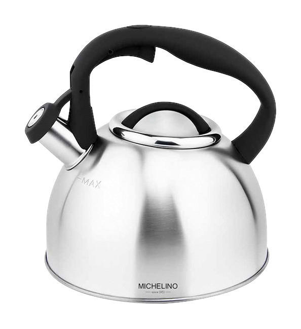 MICHELINO Flötenkessel schwarz Edelstahl Flötenkessel - schwarz - MICHELINO