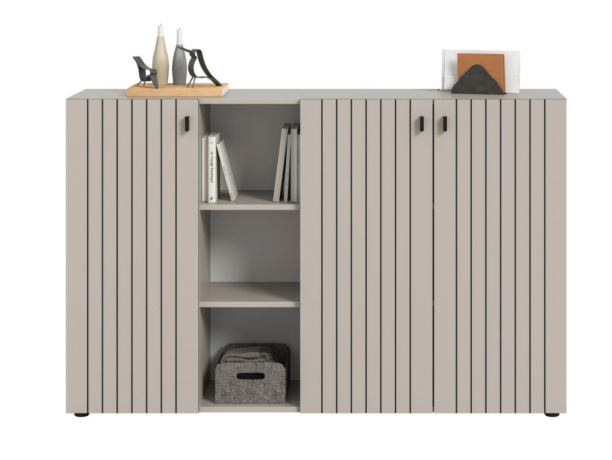 Schuhkommode STATION Cashmere B/H/T: ca. 150x96x37 cm STATION - Cashmere (150,00/96,00/37,00cm) - xonox.home