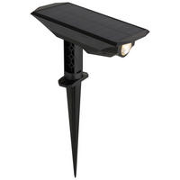 Solarleuchte mattschwarz transparent Kunststoff B/H/T: ca. 9,4x28x15,8 cm SOLAR - mattschwarz/transparent (9,40/28,00/15,80cm) - GLOBO