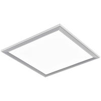 POCOline Deckenpanel Plano weiß silber Kunststoff Aluminium B/H/L: ca. 45x7x45 cm LED-Deckenpanel_Plano - weiß/silber (45,00/45,00/7,00cm) - POCOline