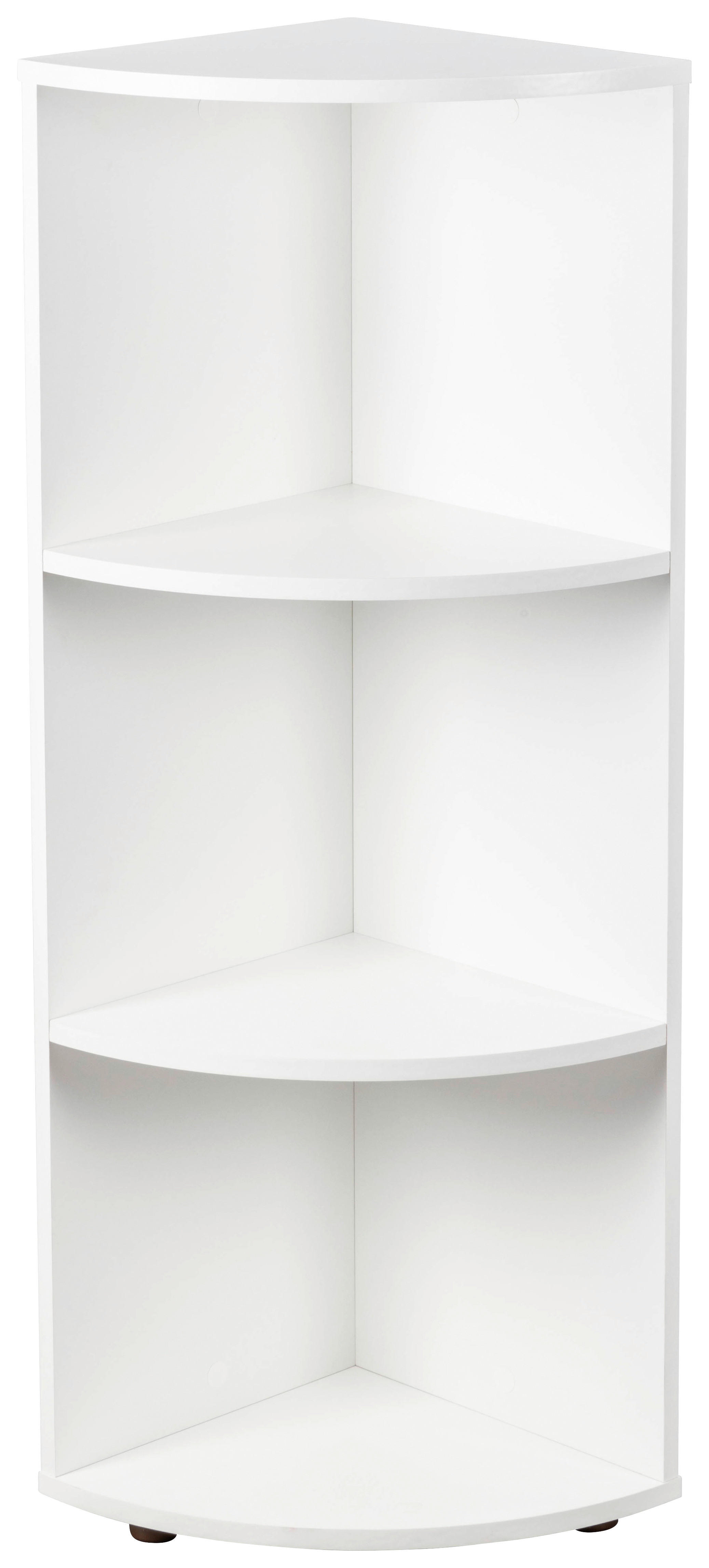 Eckregal Nuoro ER2 weiß beschichtet Nachbildung B/H/L: ca. 33x110x34,4 cm Nuoro ER2 - weiß (34,40/33,00/110,00cm) - Inter Link