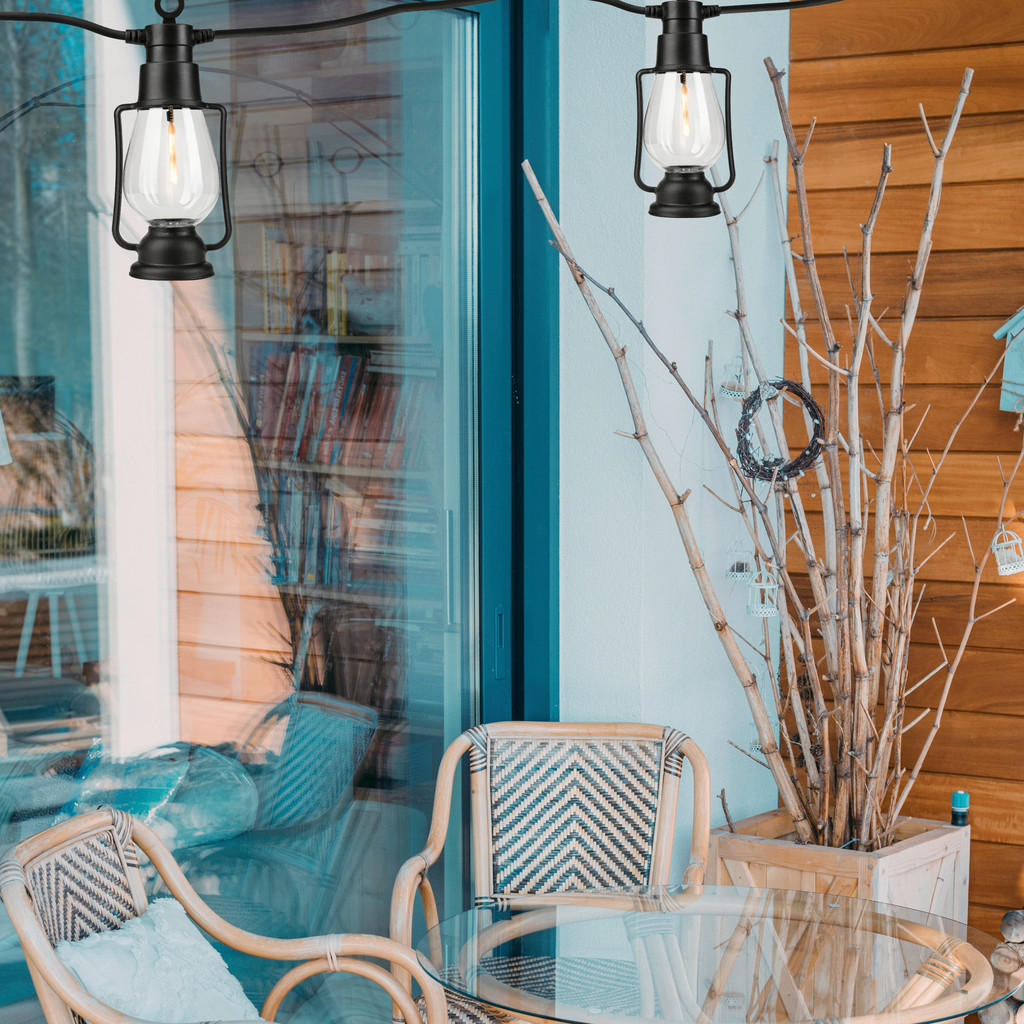 Thumbnail - Outdoor-Lichterkette schwarz B/L: ca. 2x2000 cm