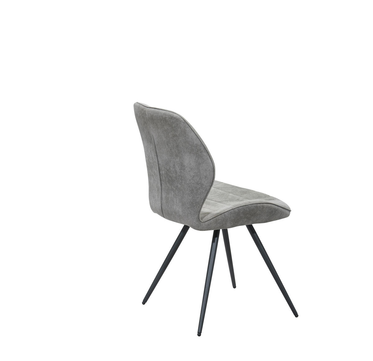 Stuhl New York grau Microfaser B/H/T: ca. 51x87x55 cm ▷ online 