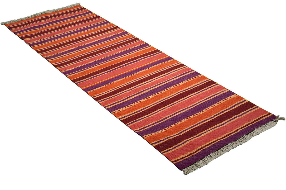PersaTepp Teppich Kelim Gashgai multicolor B/L: ca. 63x195 cm Kelim Gashgai - multicolor (63,00/195,00cm) - PersaTepp