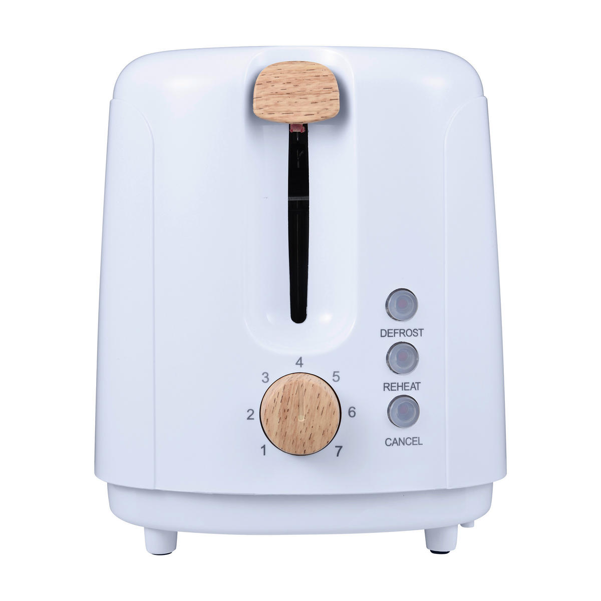 BERGNER Toaster weiß Kunststoff B/H/L: ca. 16x18,5x29,5 cm NATURALLY - weiß (29,50/16,00/18,50cm) - BERGNER