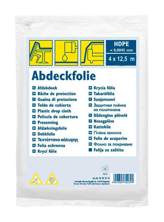 Abdeckplane B/L: ca. 400x1250 cm Abdeckplane HDPE Standard 50qm - (400,00/1250,00cm) - easypro.